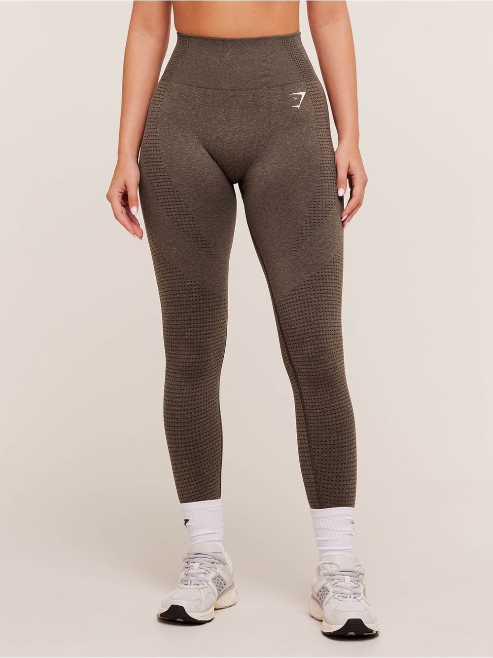 Gymshark Vital Seamless High-Waist Leggings - Brown Marl
